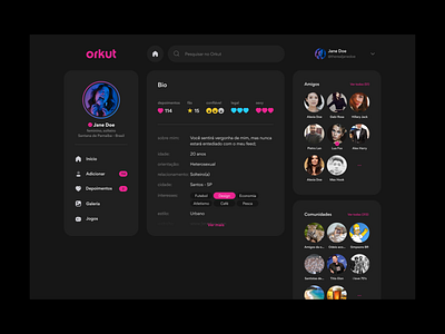 Orkut redesign design orkut social ui ux