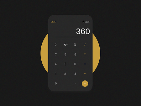 Calculator for Daily UI 004 by Blainer Costa on Dribbble