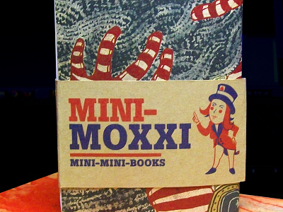 Mini Moxxi Web hand made packaging product design screen printing sketchbooks