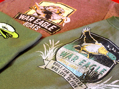 War Eagle Boats Apparel apparel clothing duck hunting illustration retail apparel screenprinting t shirts