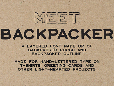Backpacker Typeface