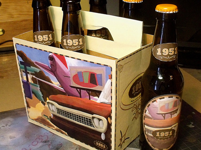 1951 Box And Bottle Cad