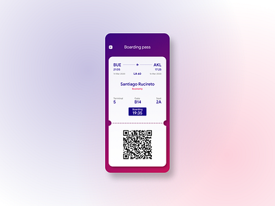 Boarding pass airplane boarding pass ticket travel ui