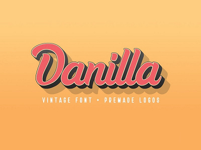 Danilla Font craft craftsupply creative creativemarket ideas lettering logo logotype type typography