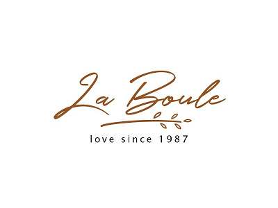 La Boule craft craftsupply creative design ideas illustrator logo logotype type