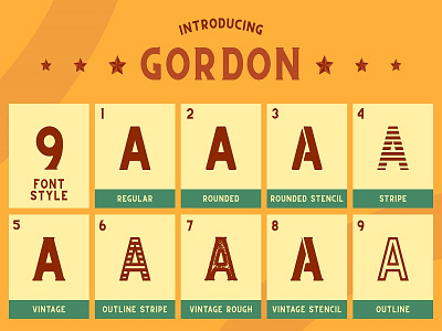 CS Gordon Typeface