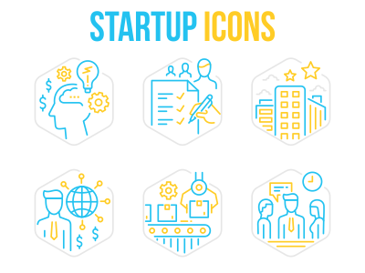 Startup Business Icons