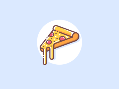 Pizza Slice app concept design food graphic illustration logo pizza slice tasty ui vector