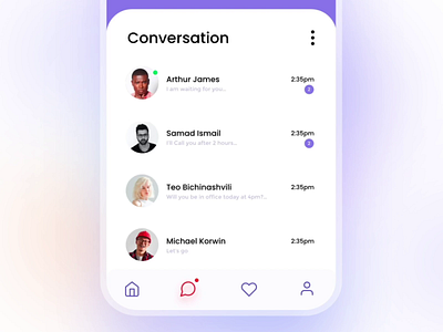 AR location finder Chat Design Concept after effect animation app ar artificial intelligence chat conversation message motion sms ui user interface ux vr