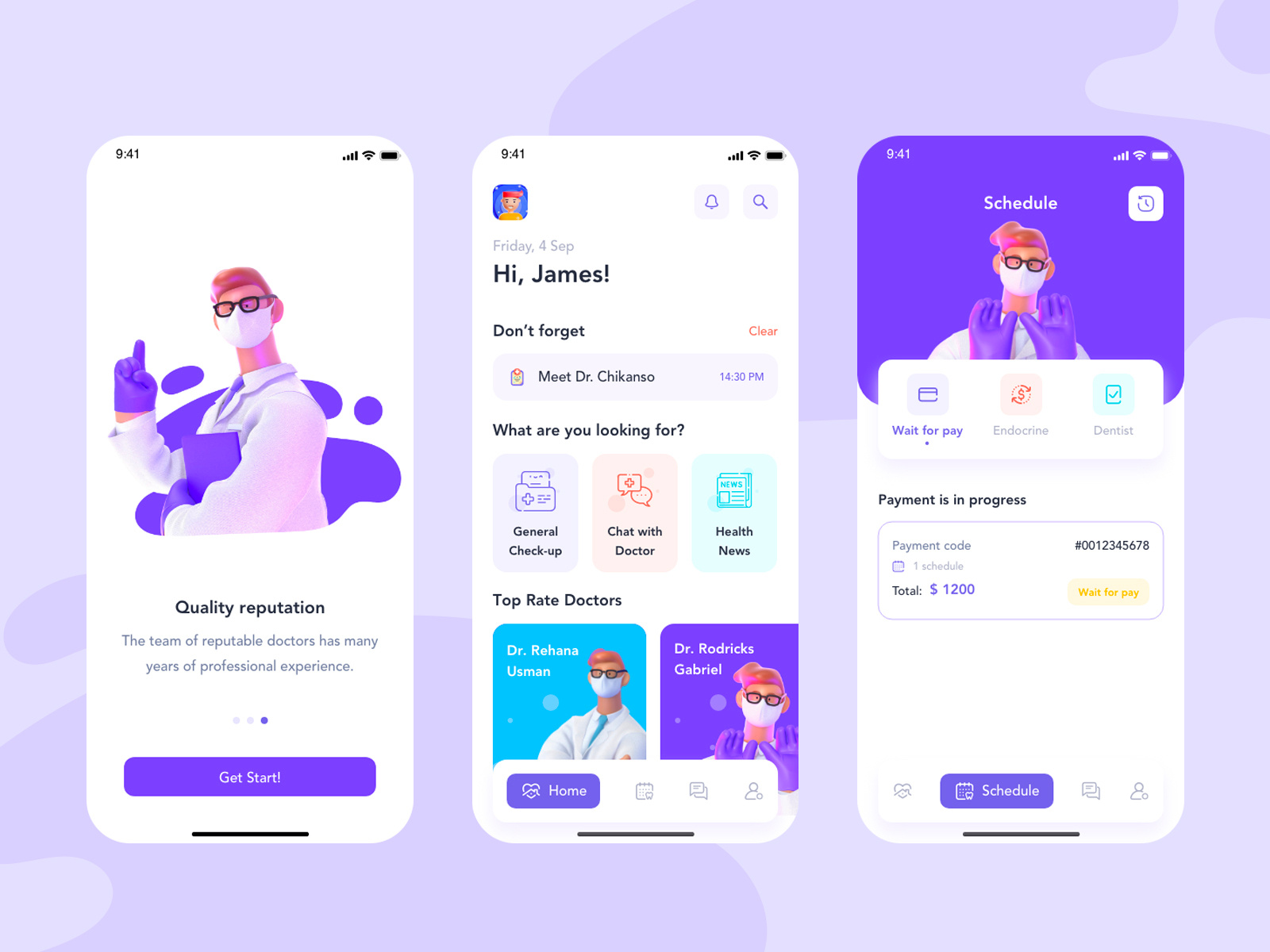 DocOnline App by Basit A. khan 👋 on Dribbble