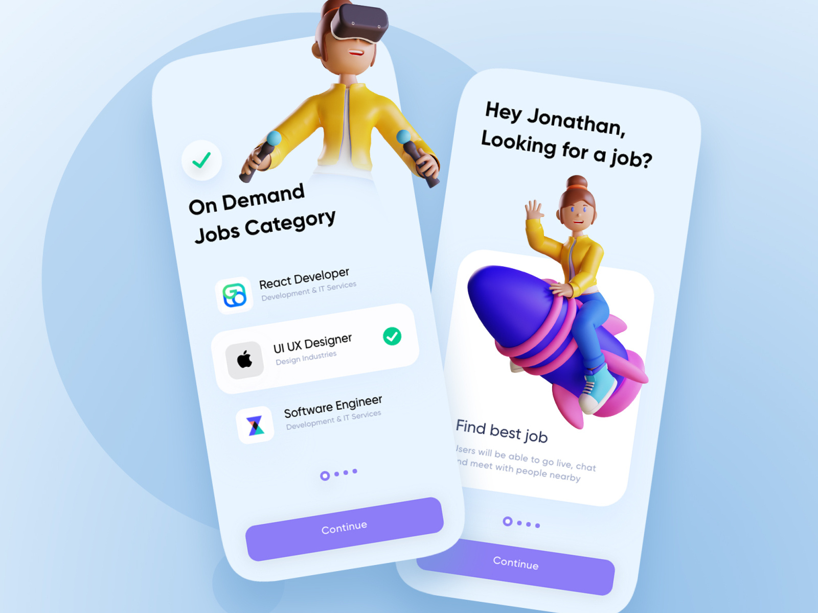 JOB board app by Basit A. khan 👋 on Dribbble