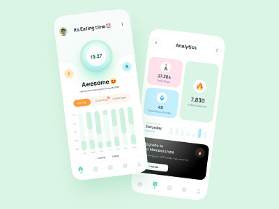 BodyFasting App UI design by Basit A. khan 👋 for Piqo Design on Dribbble