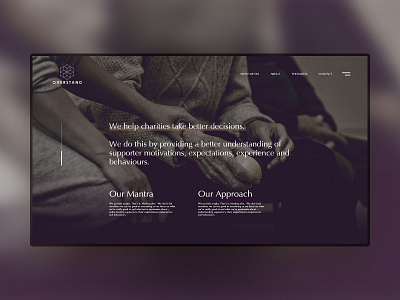Overstand Landing page concept app branding charity page landing page landing page design minimal typography ui user interface user interface design ux web