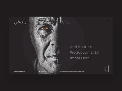 Albertoseveso (Interior & architecture) Landing Page adobe xd app interior design landing page minimal ui user experience user interface ux web website