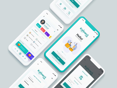 Konnect App redesign adobe xd app bank finance app ios iphone konnect minimal pakistan ui user experience user interface ux