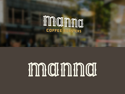 Manna Wordmark clean coffee design inline logo manna roasters serif simple type wordmark