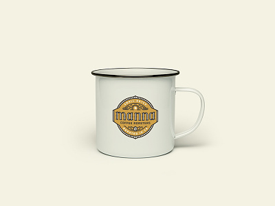 Mug Time badge brand coffee design identity logo logotype manna mug