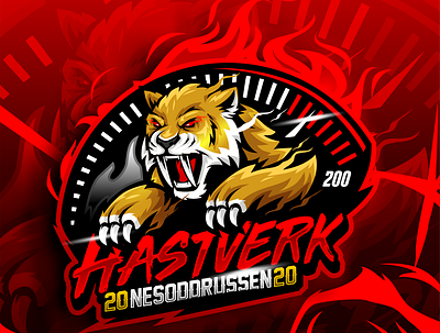 SABERTOOTH HASTVERK artwork esportlogo gaming logo logo racing tiger