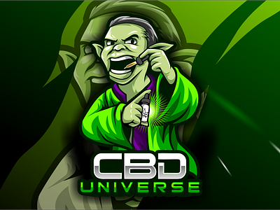 Cbd universe artwork esportlogo gaming logo illustration logo sport vector