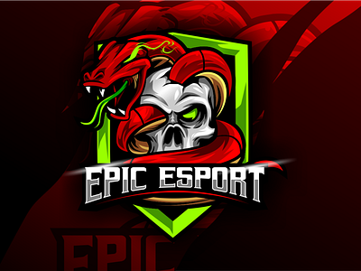 Epic Esport artwork esportlogo gaming logo illustration logo vector