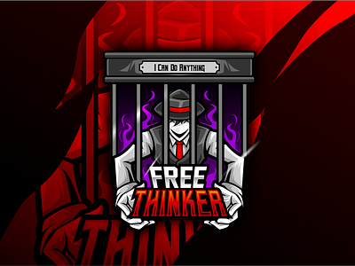 Free Thinker artwork branding design esportlogo gaming logo illustration logo sport vector