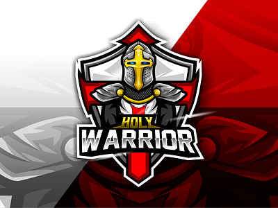 Holy Warrior artwork branding design esportlogo gaming logo illustration logo soldier sport vector warriors
