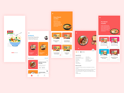 Indomie Simple E-Catalog design food food app noodles ui userinterface