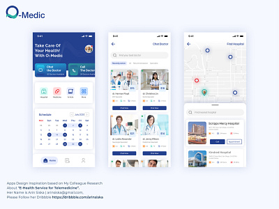 O-Medic Health Services apps design doctor doctor app health inspiration ios mobile telemedicine ui userinterface ux