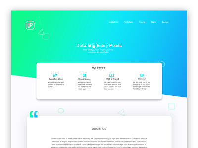 Up Design landing Page