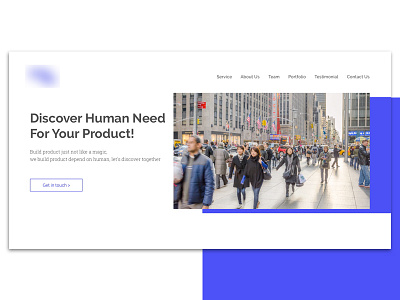 Simple Landing Page for an UX Agency design landing page ui