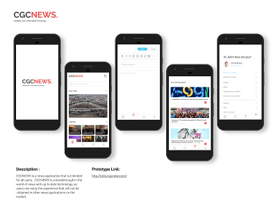 CGCNEWS UI INSPIRATION app design inspiration news ui userinterface ux