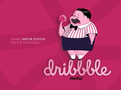 Hello Dribbble! debut first hello