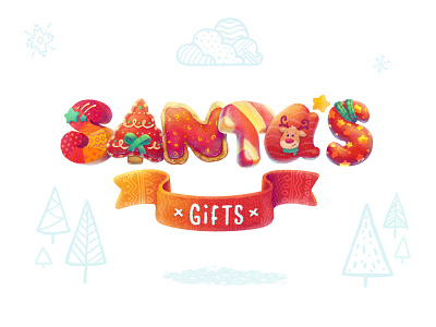 Santa's Gifts 2016 Logo app christmas game gift logo sants