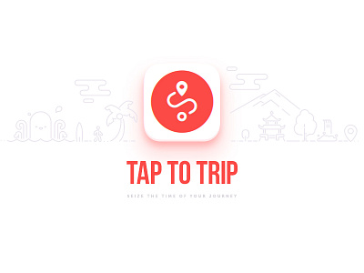 TAP TO TRIP | App Icon app graphic design icon illustration ios kraken logo symbol travel trip world