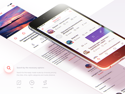App Tap To Trip | iOS | Search app board card icon illustration ios iphone line mobile search ui ux