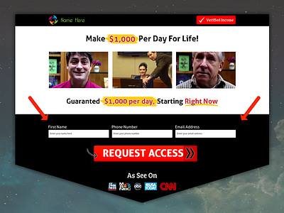 Make Money Online Template Design