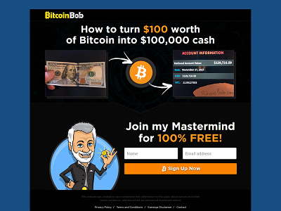 Bitcoin Make Money bitcoin landing page