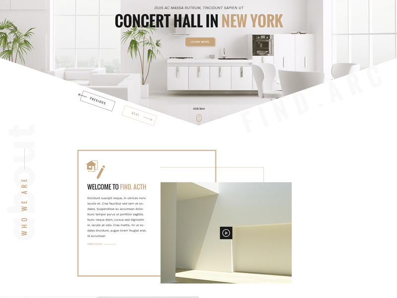 Find Arc Interior Design Architecture Html5 Template By