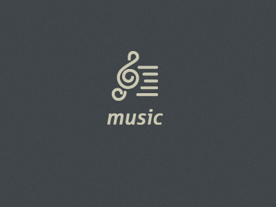 Music icon mono music