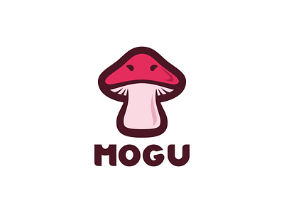 Mushroom Logo concept logo mushroom smile