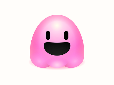 Jelly icon jelly pink smile