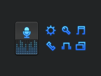 Glyph Icons glyph icon settings voice