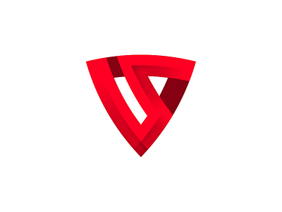 Shield logo logo logomark red shield sports