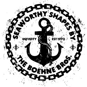 Bbroes Stamp anchor infinity logo seaworthy surfboards