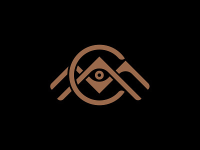 CAM Monogram bikes copper eye icon logo monogram mountains mtb sun