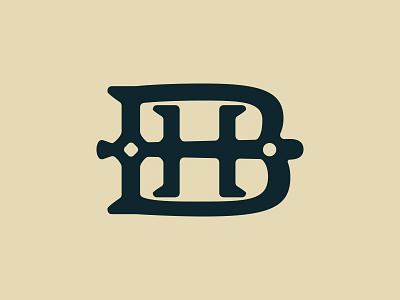 Bad Hop Monogram b ball baseball bat diamond h logo monogram