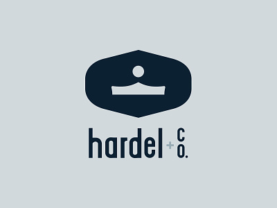 Hardel Co logo option 1 branding bridge crown icon logo