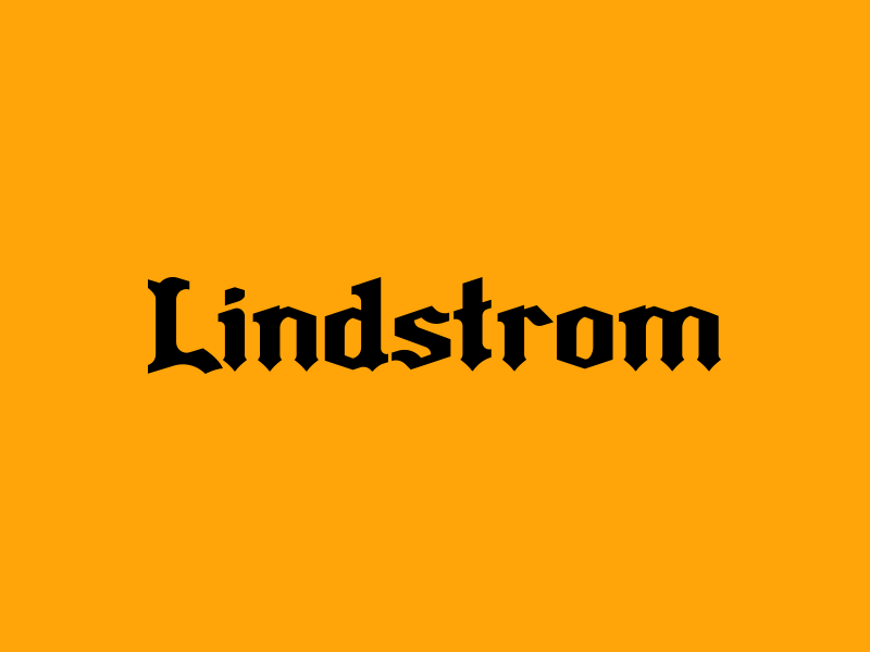 Lindstrom Logotype - Feedback logotype typography