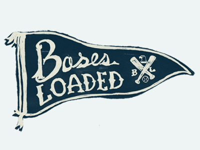 Bases Loaded Series is LIVE! america banner baseball flag pastime pennant typography