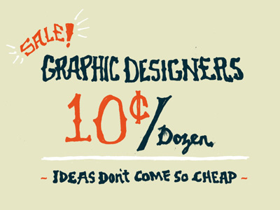 SALE! concepts dime graphic design hand ideas sale typography